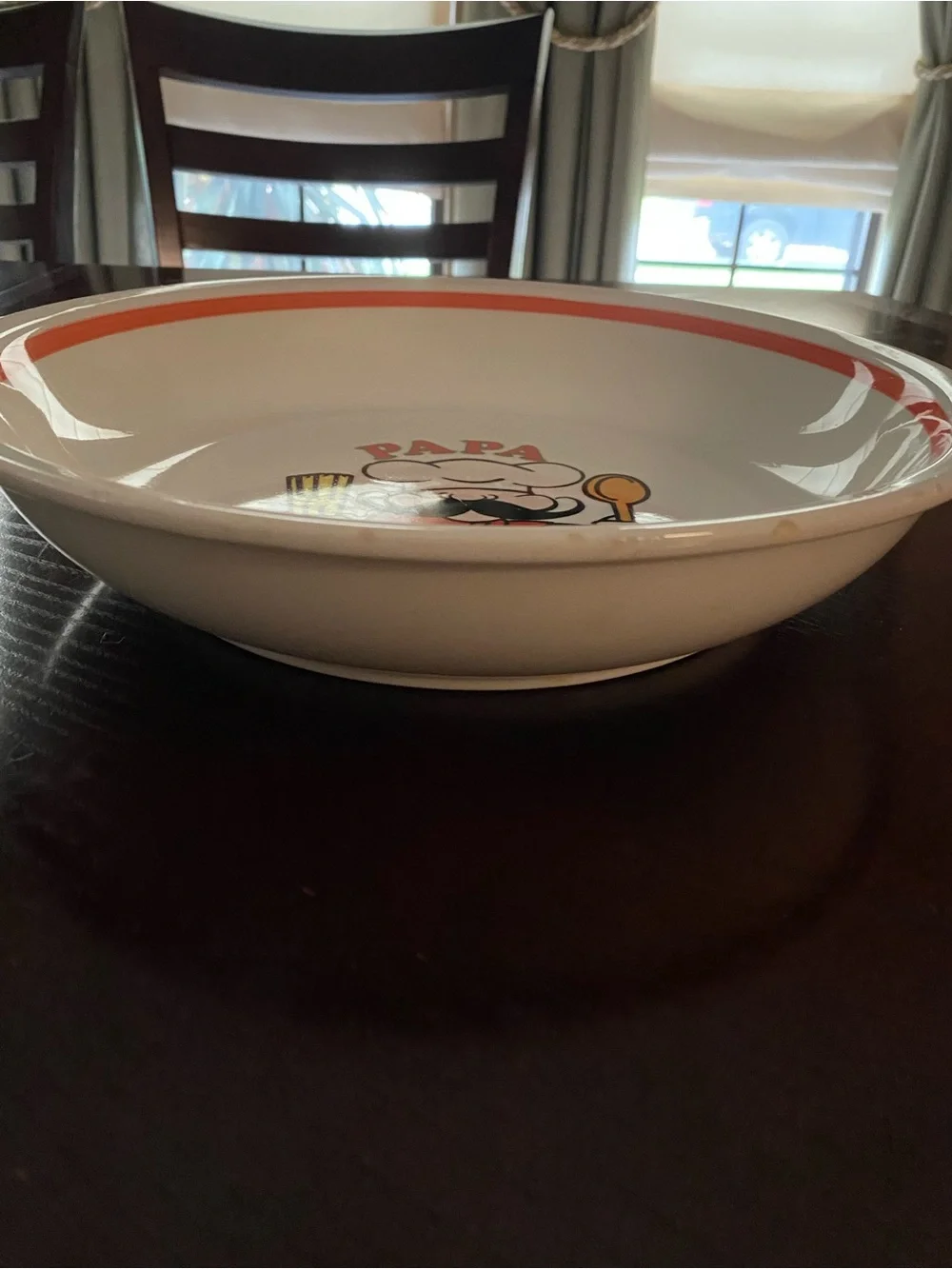 Made in Italy decorative Papa Pasta Ceramic Pasta Bowl - 13 in